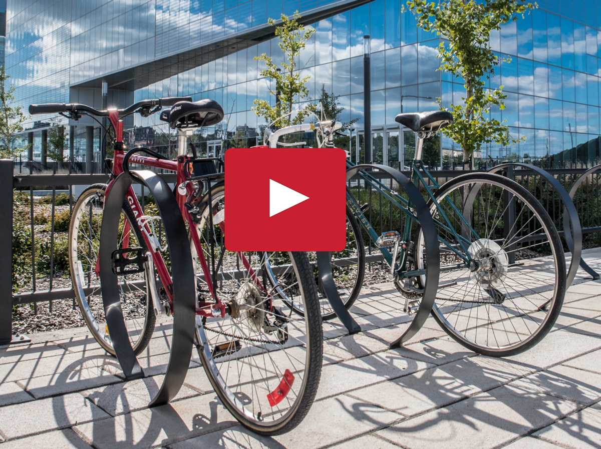 Vélos stationné au Campus MIL.