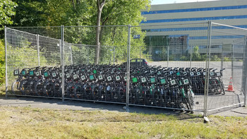 Stationnement vélos Bixi.
